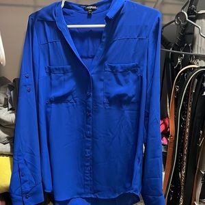 Express royal blue button down
